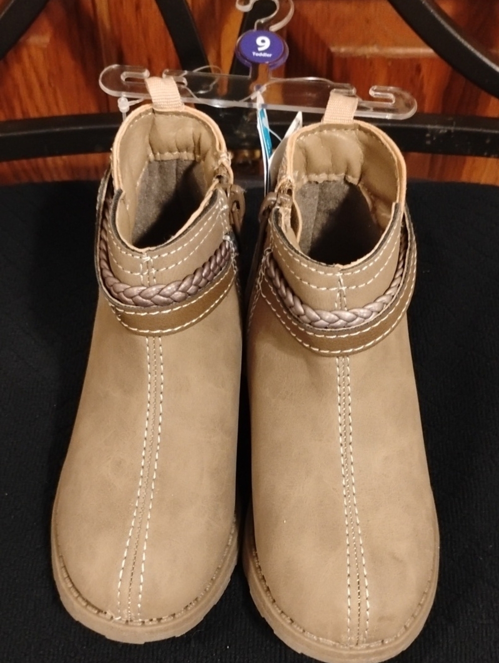 Carter's Toddler Zip-Up Boots NWT Glitter Back Side Zippers
